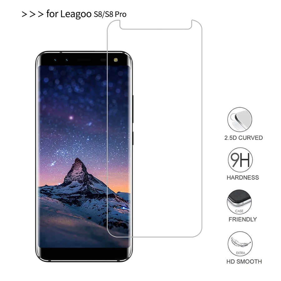 9H 2.5D ультратонкое Премиум Закаленное стекло для LEAGOO S8 Pro HD прозрачная защитная