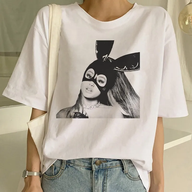 Ariana Grande, женская футболка, 7 колец, модная, Harajuku, Thank U Next, футболка, 90 s, хип-хоп, короткий рукав, Ullzang, футболка, топ, футболка, Женская - Цвет: 13