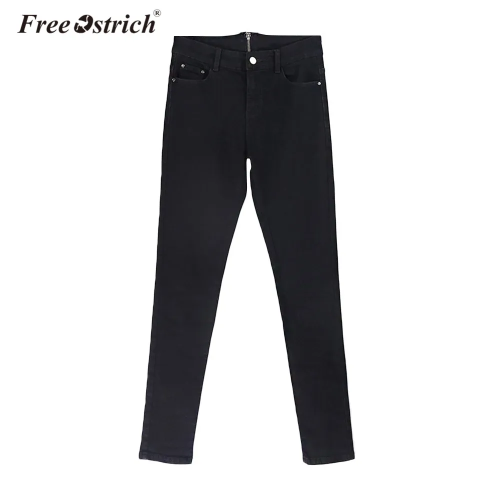 

Free Ostrich Jeans Women Denim Pants Autumn Winter High Waist Skinny Pencil Jeans Elastic Stretched Trousers Dropshipping J2
