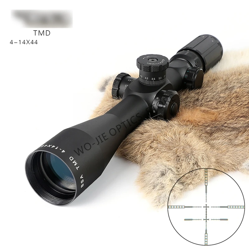 

Hunting BSA OPTICS TMD 4-14X44FFP Tactical Riflescope Red Green Illuminated Rifle Scope Sniper Optic Sight Hunting Scopes