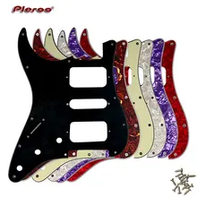 Guitar Parts - For Left Handed USA\Mexico Fd Strat 11 Screw Holes HSH Two Humbuckers Single St Guitar pickguard Scratch Plate 6pcs new dark brown tortoise shell hsh 3ply guitar pickguard for electric strat replacement
