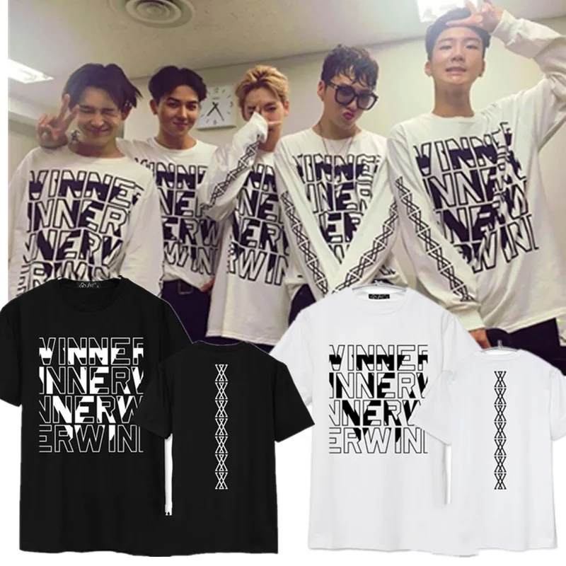 KPOP WINNER EXIT Japan Album Shirts K POP Casual Cotton Clothes Tshirt