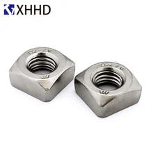 304 Stainless Steel Metric Thread Square Nut Fastener M3 M4 M5 M6 M8 M10 M12