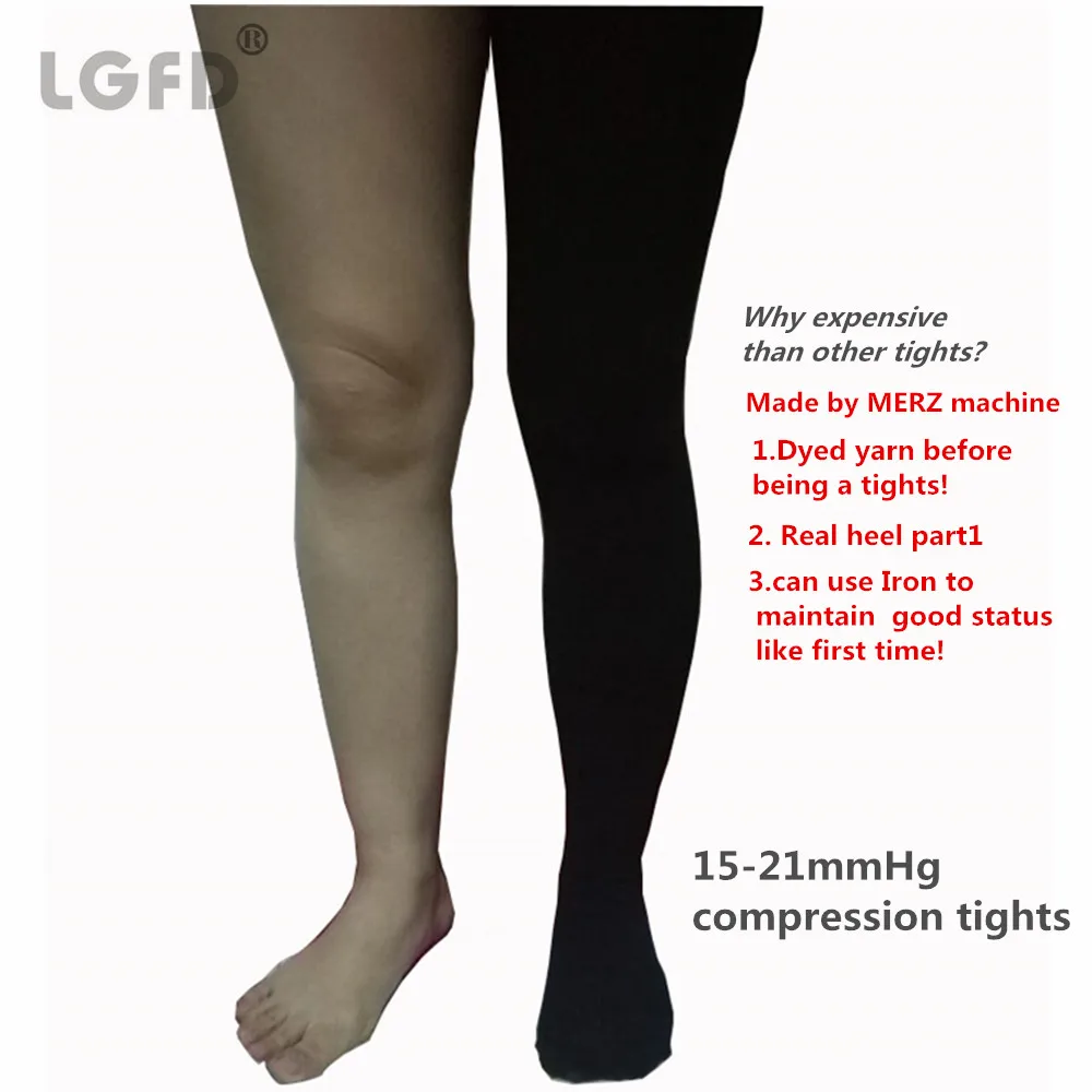 15-21 mm//Hg ITALIAN HOSIERY | 140 DEN BEIGE SCHWARZ | KOMPRESSIONS-KNIESTR/ÜMPFE