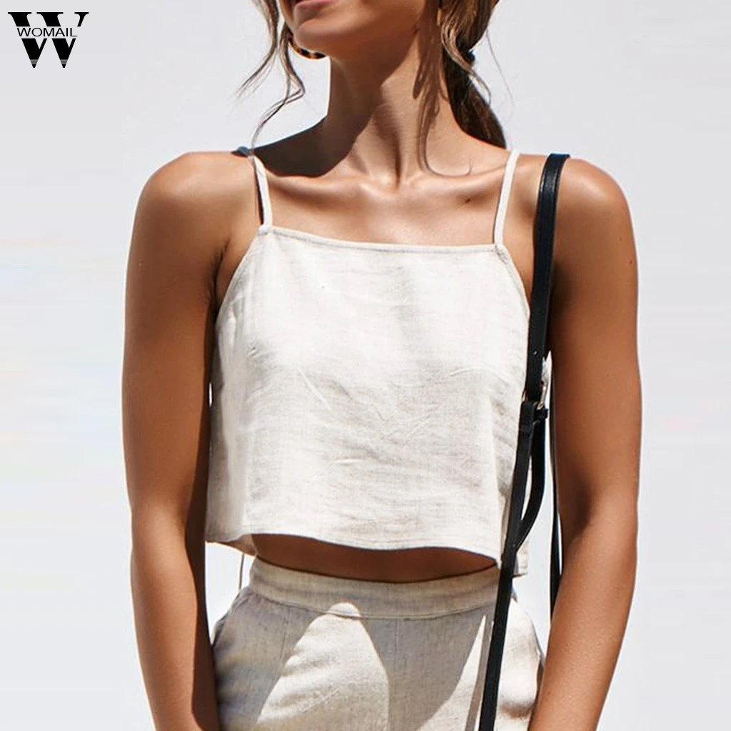 

Womail Women Tops Fashion Women Solid color zipper vest Pure Color Zipper Camisole Vest Sexy Tops Easy Blouse Women Tops Feb13