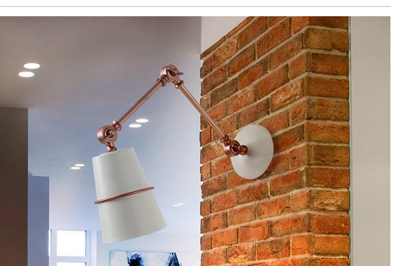Creative Nordic Retractable Wall Lamp LOFT Industrial Light Simple Decorative Light for Restaurant Study Bedroom Bedside Office (11)