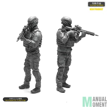 

Miniature 1/35 US Navy Seal Commando Future Warrior Individual Soldier Resin Model Figure Kit LOO-07