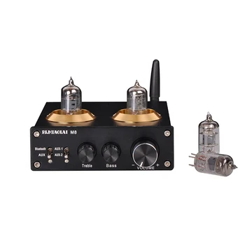

MIAOLAI M8 nobsound audio amplifier 2.1 6J1 tube amplifier class d mini power bluetooth amplifier power amplificador audio