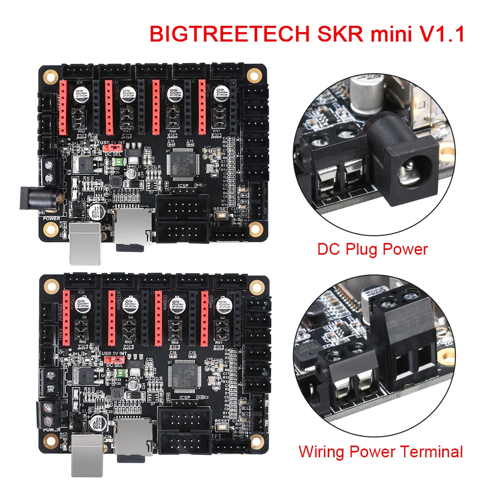 BIGTREETECH SKR البسيطة V1.1 لوحة تحكم 32 بت TMC2208 TMC2130 A4988 DRV8825 سائق 3D طابعة أجزاء SKR V1.3 Reprap MKS الجنرال L