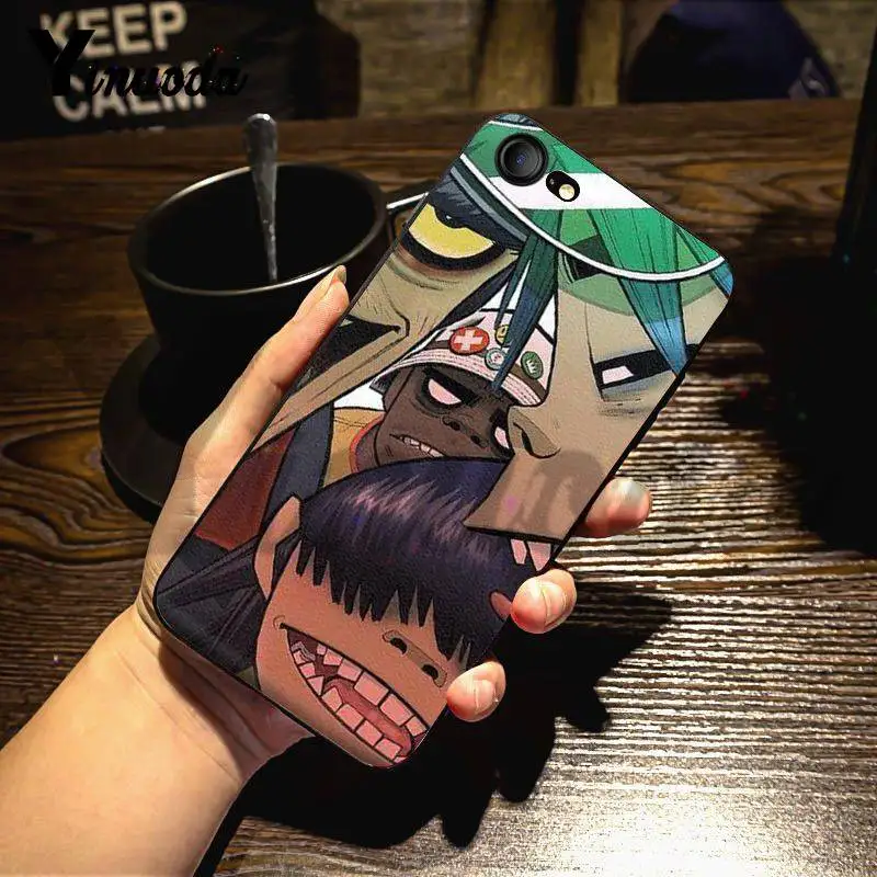 Yinuoda для iphone 7 6 X Чехол Gorillaz лодка Illust музыка Доминантный защитный корпус телефона для iphone 7X6 6S 8 Plus 5 XS XR - Цвет: 6