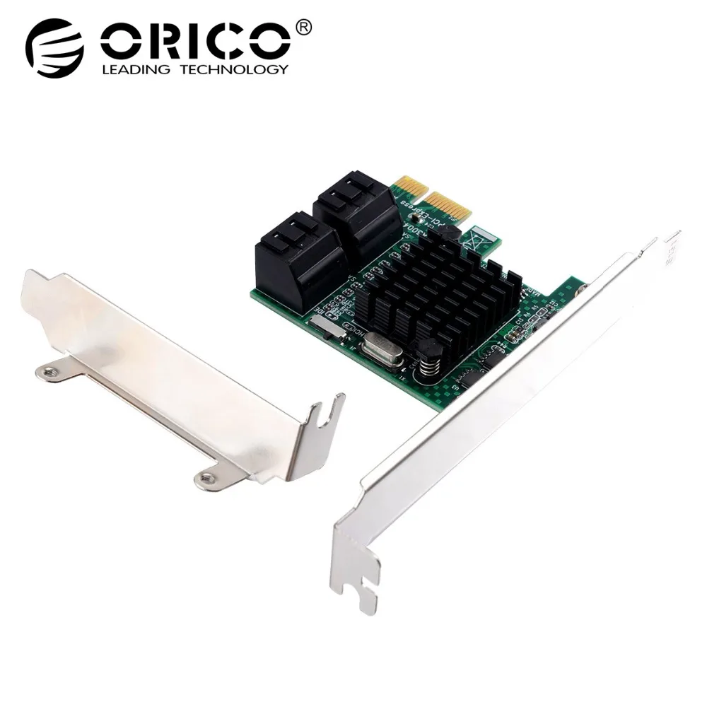 

ORICO 4 Port SATA3.0 PCI-E Express Expansion Card Adapter 6Gbps Speed PCI Express Support SATA Hot-swapping For Windows XP/Vista
