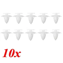 10 Pcs/Set White Bumper Cover Fixing Fastener Trim Clips Front Rear for Ford Ka 1996 – 2008