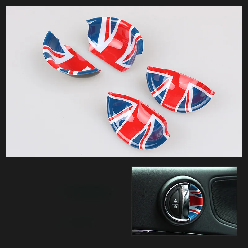 4 шт. интерьер дверные ручки Корпус Автомобильная наклейка Shell для MINI Cooper One S F54 F55