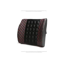 Авто электрический массаж сиденье Поддержка спинки сиденья Подушка Релаксация подушка памяти ткань пространства поясничного автомобиль задняя крышка