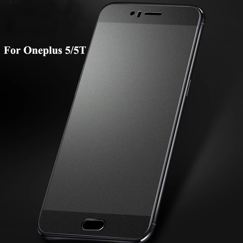 

JGKK 2.5D Full Cover Matte Tempered Glass For Oneplus 5T 5 6 6T 7 No Fingerprint Frosted Screen Protector One plus 6T Oneplus 7