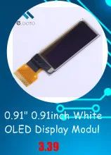 Дюймов 0,91 "0,91 дюймов синий OLED дисплей модуль OLED экран доска 128x32 SSD1306