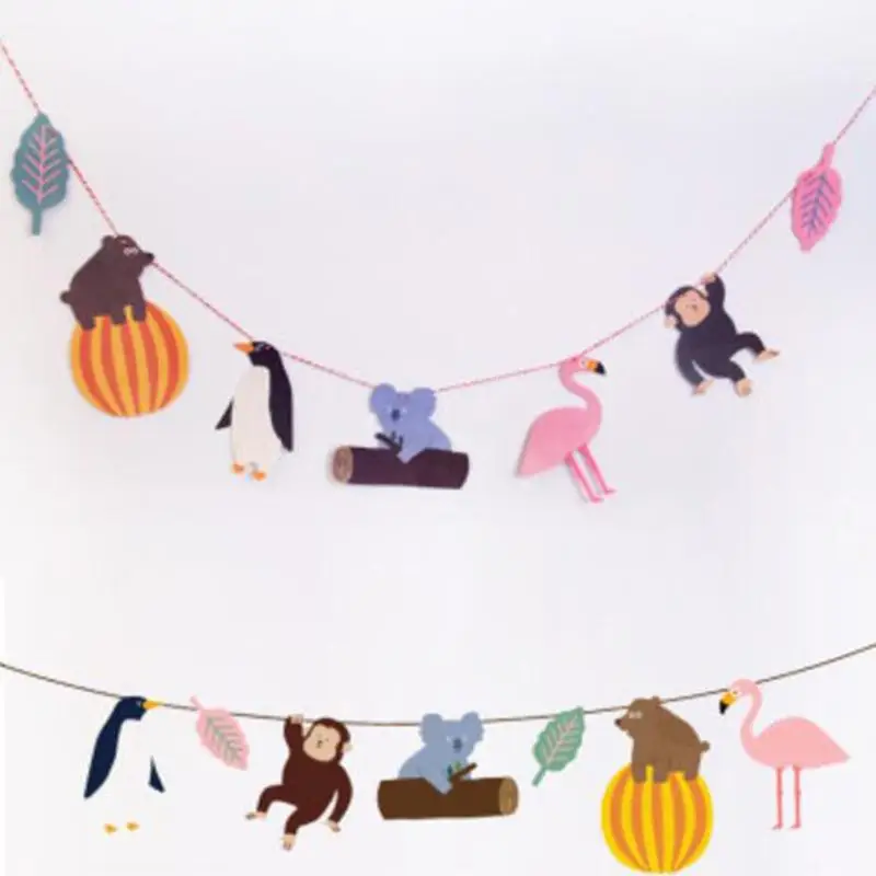 

Animals Garlands Paper Bunting Pennant Flags Banners Birthday Home Decor