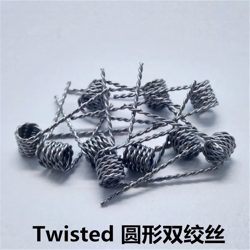 Nigel 10 шт. катушки провода намотки готовые катушки Twisted Clapton Alien Hive Quad плавленый Claoton для DIY RDA RBA RTA RDTA Атомайзер