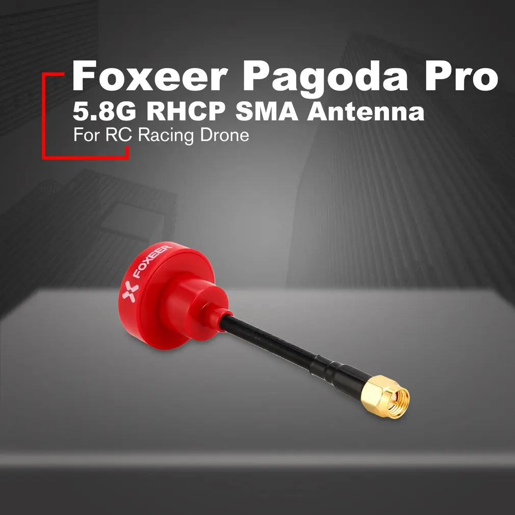 

FOXEER Pagoda Pro 5.8G Polarized RHCP FPV Antenna SMA Plug 86mm For RC Racing Drones Quadcopters Fatshark Goggle Glasses
