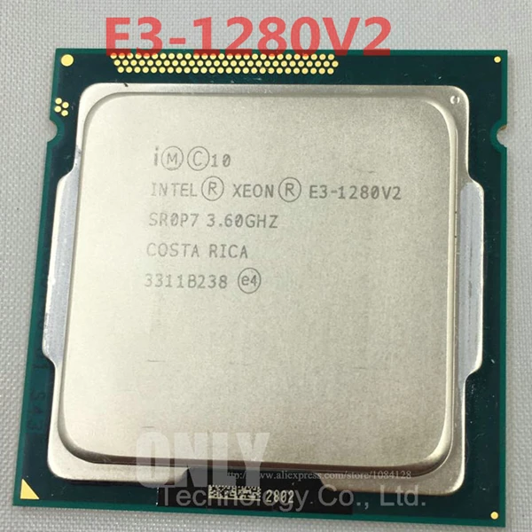 INTEL XEON E3-1280V2 3,60 ГГц четырехъядерный 8 м кэш E3-1280 V2 DDR3-1600 FCLGA1155 TPD 69 Вт