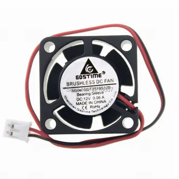 

100PCS LOT Gdstime 2Pin 2510S 25 x 10MM 25MM 12V Brushless DC Cooler Cooling Fan