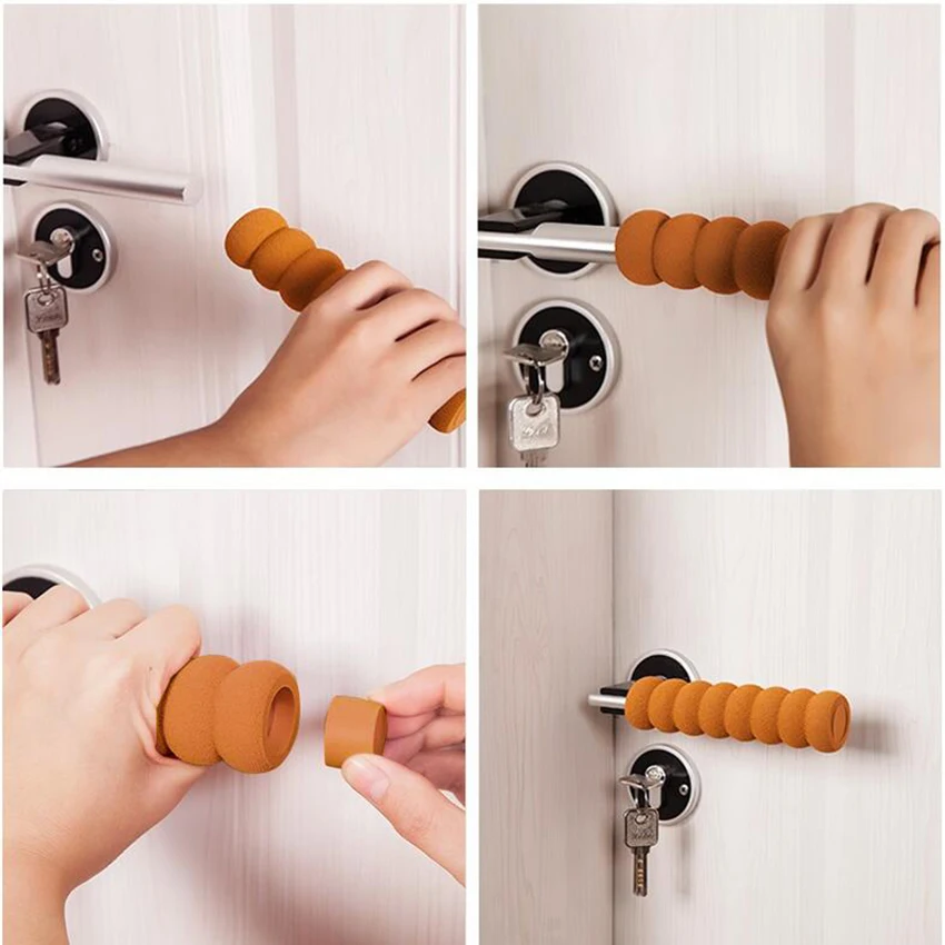 Home Safety Decorations Children doorknob pad cases Safety Door Handle spiral Anti-Collision Knob set