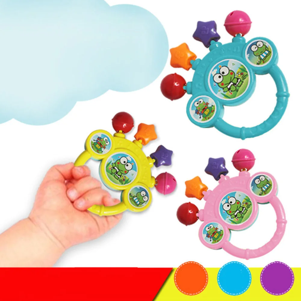 cute Cartoon frog Hand bell Infant Baby Bell Rattles Newborns Toys Hand Toy For Children boys girls Music Toy 2018 new cute Cartoon frog Hand bell Infant Baby Bell Rattles Newborns Toys Hand Toy For Children boys girls Music Toy 2018 new
