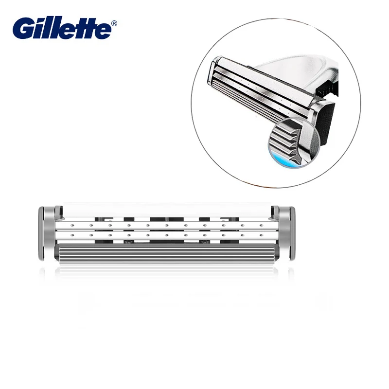 Gillette Sensor Excel Men's Razor Blades Double Edges Replacement Heads ...