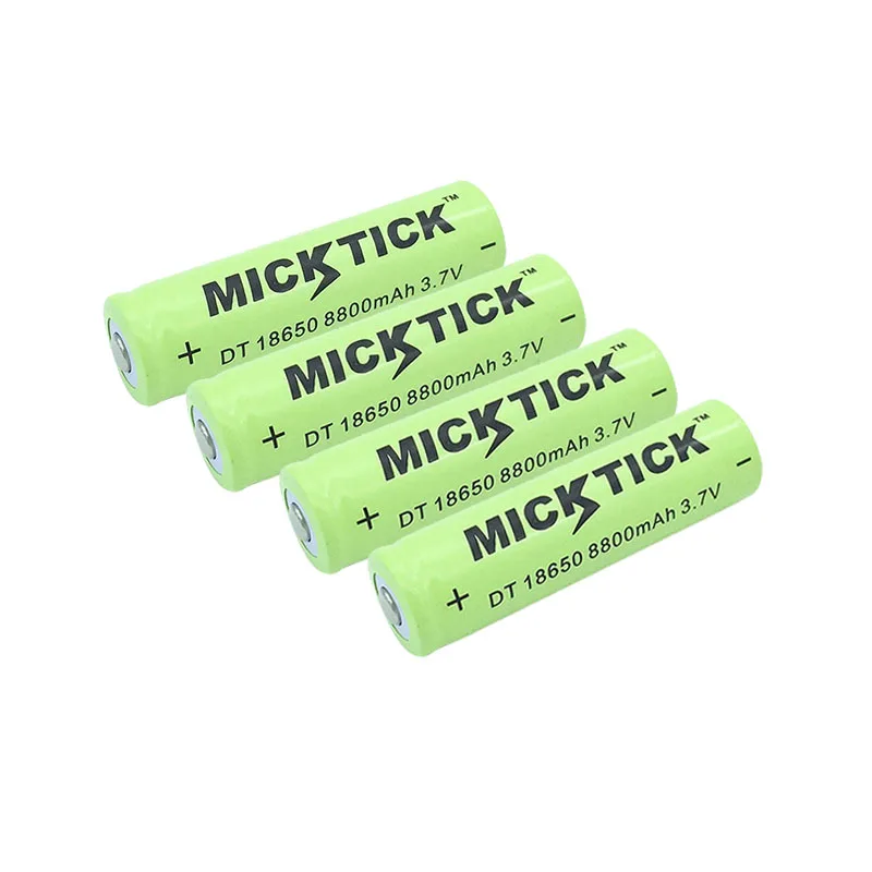 

4PCS 18650(Not AA) 3.7V 8800mah Battery batteries lithium Li Ion Rechargeable Large Capacity Flashlight batteria pilas 18650