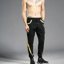 Для мужчин; однотонные мужские брюки для девочек брюки, тренировочные брюки в повседневном стиле из хлопка, горячая распродажа
