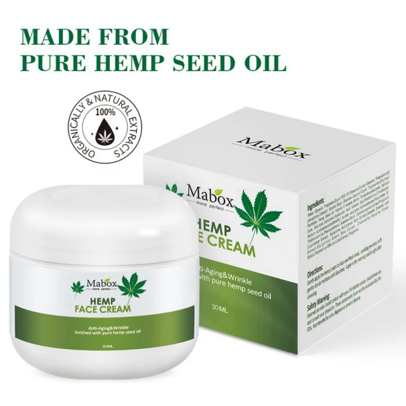 Natural Organic Hemp Seed Oil,Vitamin C,E Facial Moisturizer-For Sensitive,Dry and Oily Anti-wrinkle Anti-aging Skin Care Beauty