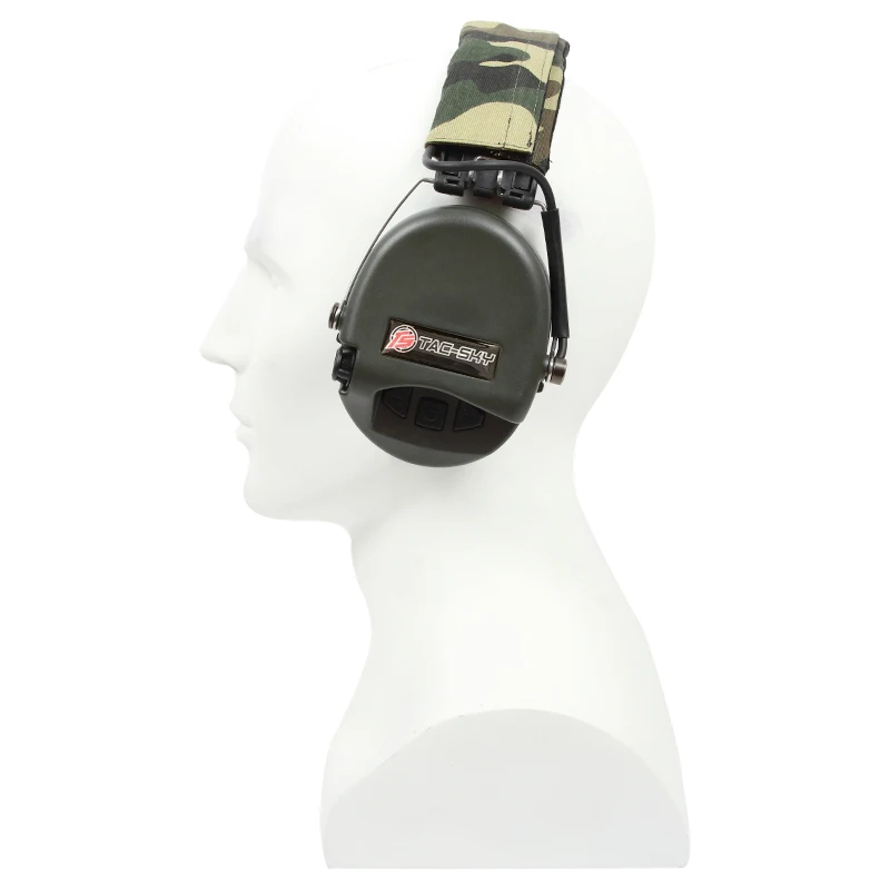 TAC-SKY SORDIN  IPSC Silicone earmuff version Noise reduction pickup headset -FG