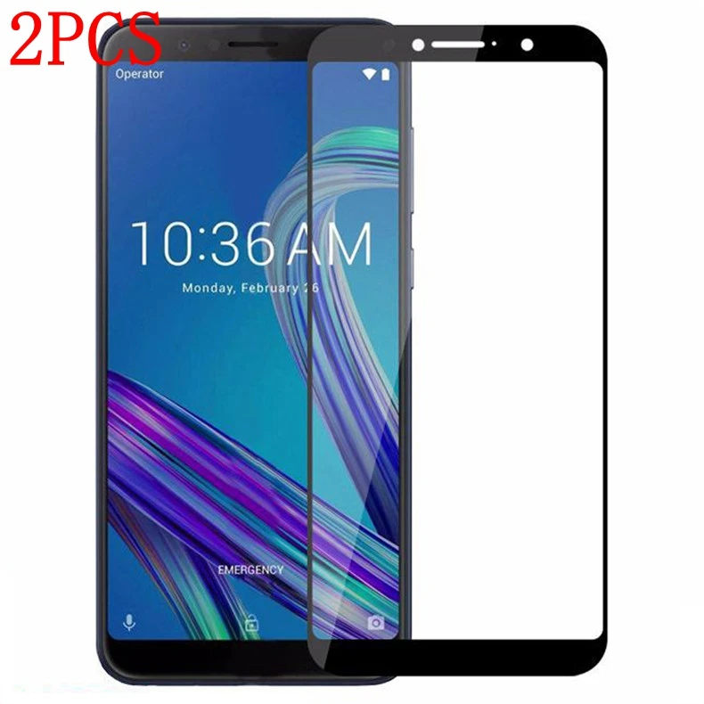 2 шт Полное покрытие из закаленного стекла для ASUS Zenfone MAX PRO(M1) ZB601KL Защитная пленка для экрана ZB602KL стекло