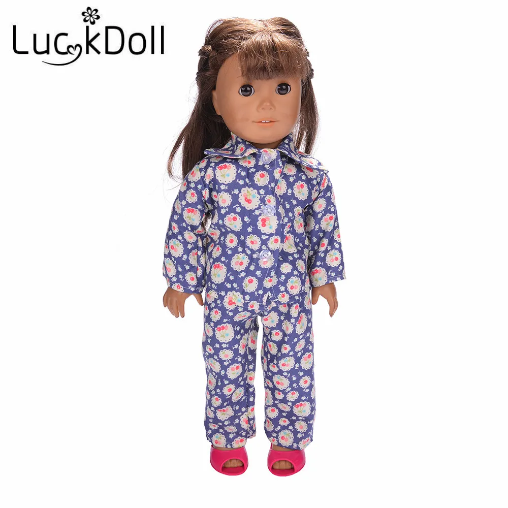 Luckdoll пижама с принтом вишни 14 5 Дюймов Американская кукла Wellie wherher детский