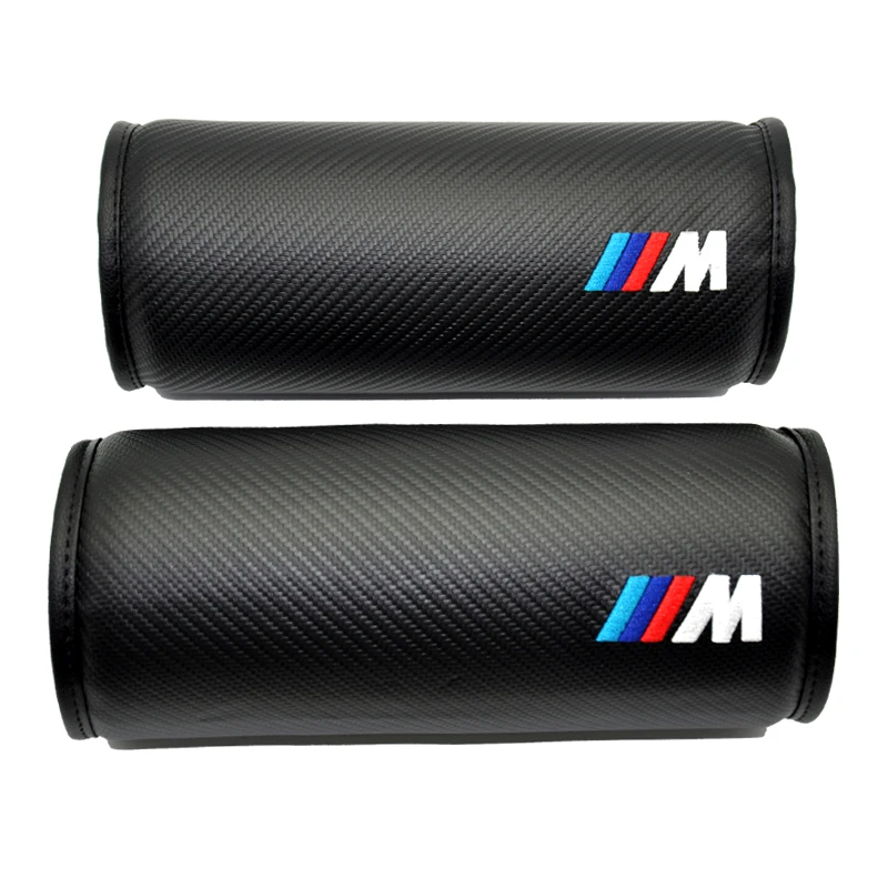 2xcar Стайлинг для автомобилей BMW M кожа Подушки шеи головы Средства ухода за кожей