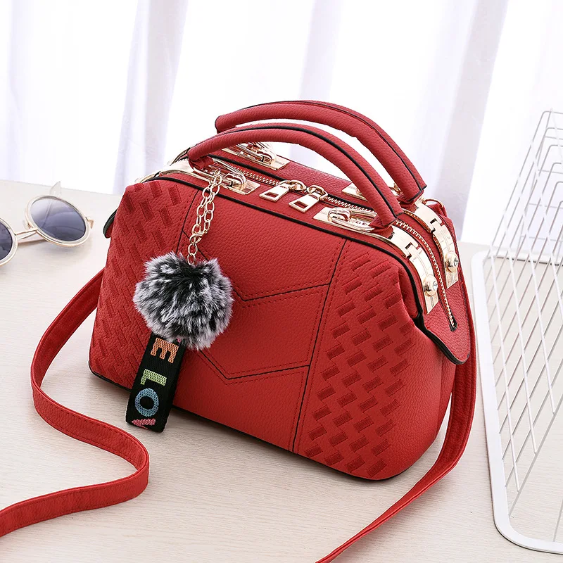 

Hot New Ladies Handbag Fashion Trend Embroidered Ladies Shoulder Bag Elegant Sweet High Quality PU Ladies Messenger Bag
