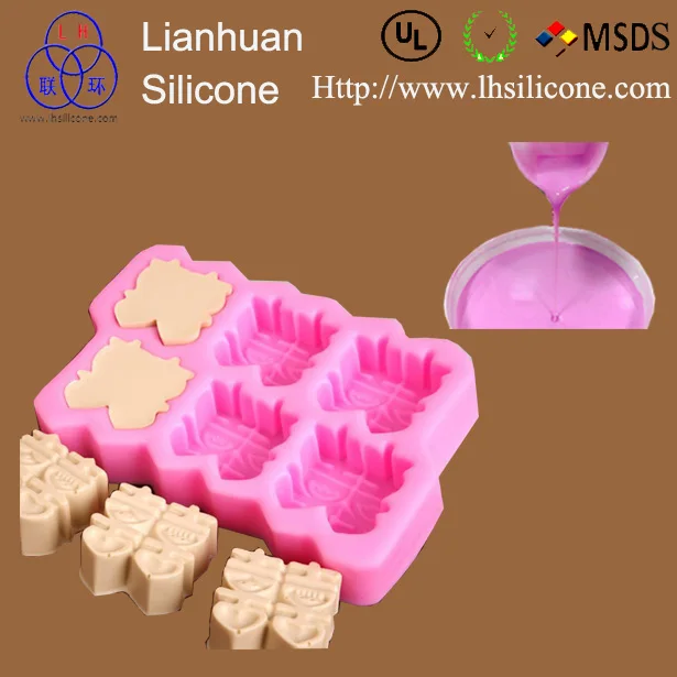 

high quality silicone raw material rtv2 liquid silicone rubber for cake, candy chocolate mold making