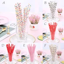 25 шт. одноразовые Коктейльные трубочки высокого качества для вечеринки для дома и бара коктейли Напитки соломенная солома с чистящей щеткой для кружек W0425