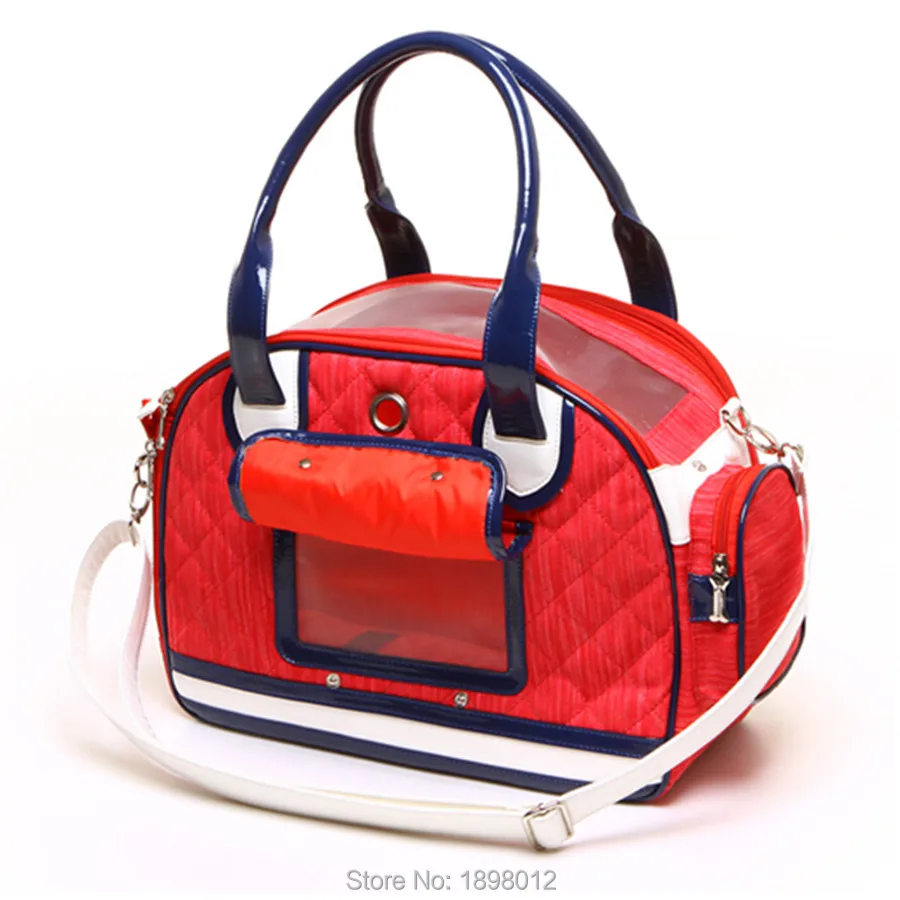 Красное полотно переноска для домашних животных сумка на ремешке переноски для маленьких собак Щенок Чихуахуа кошка Американская Спортивная Сумка