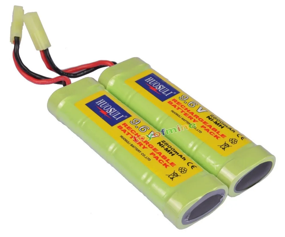 2pcs Super Power NiMH 9.6V Rechargeable 