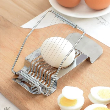 

vanzlife Japanese kitchen stainless steel egg slicer cut egg cutter artifact multi-valve divider