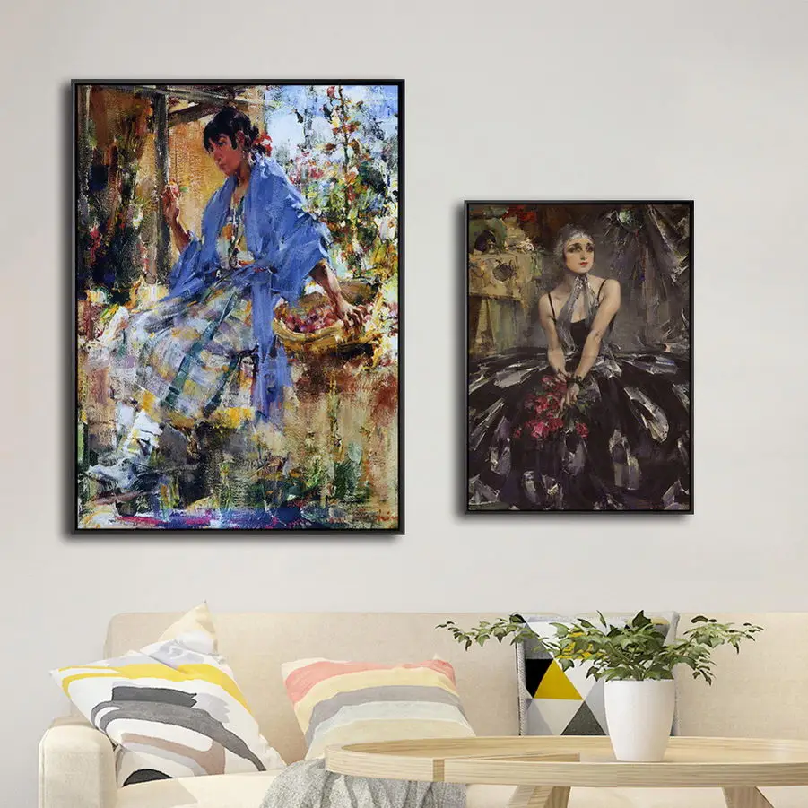 

Home Decoration Print Art Wall Pictures Poster Canvas Printing Paintings Russian Nicolai Ivanovich Fechin Girl