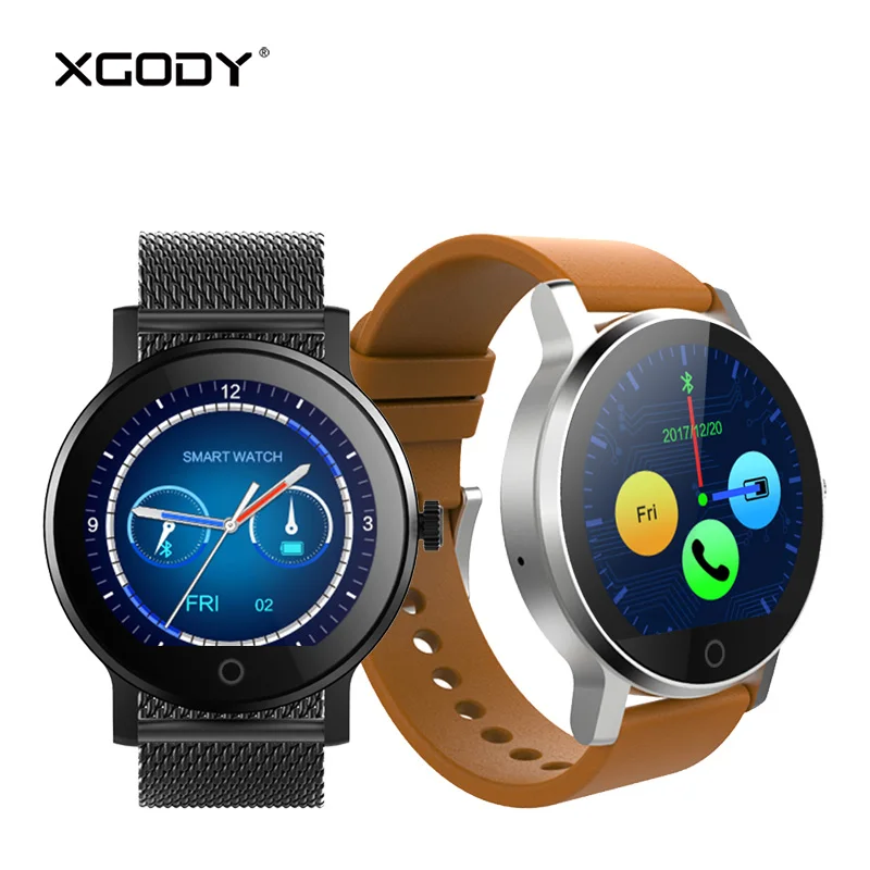 

Bluetooth Phone Call Function XGODY SMA-09 Fashion Smart Watch Men Pedometer Heart Rate Monitor Smart Bracelet Fitness Tracker