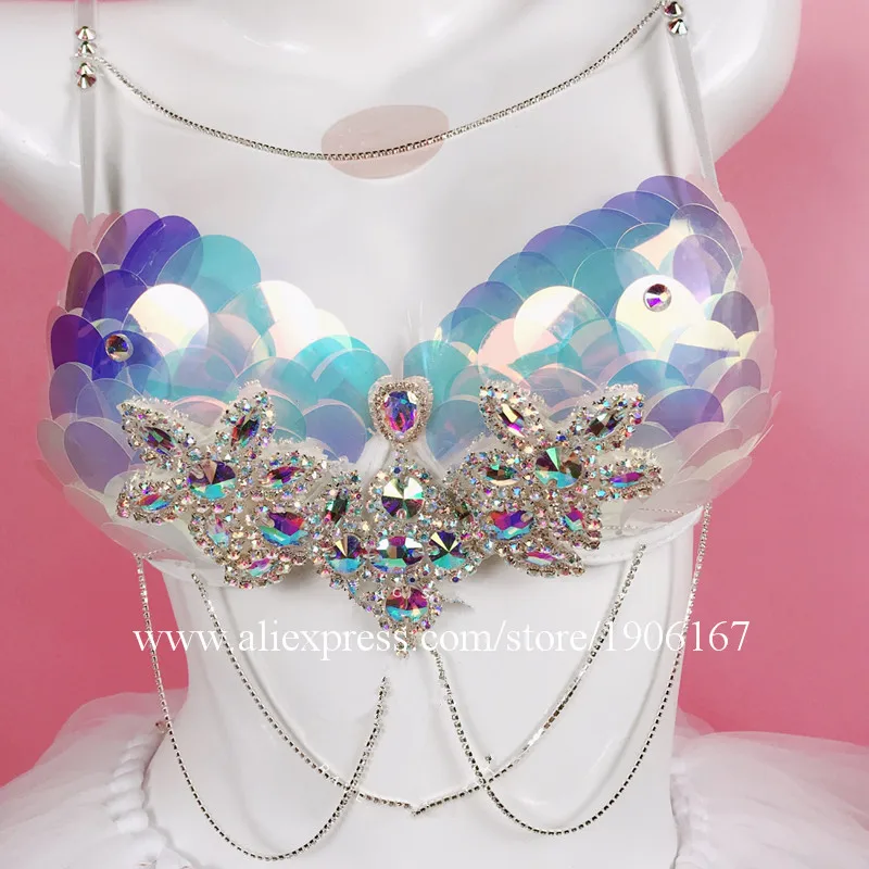 Electric syllable festival di di rave ladies black and white scales set luminous led tutu02
