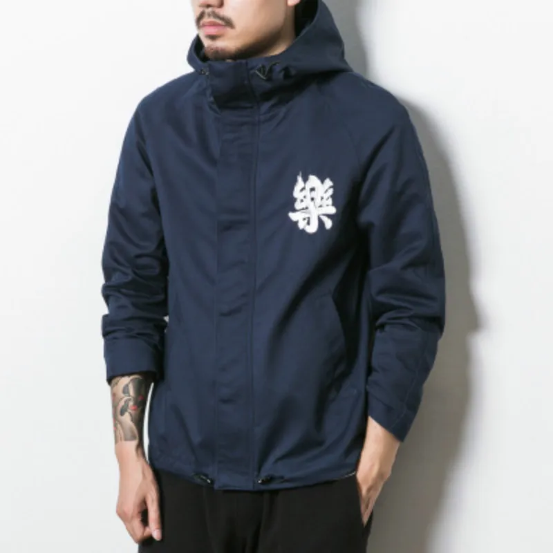 

Bomber Jacket Men Riverdale Embroidery Windbreaker 2018 Streetwear Coats Solid Woram Hoodies Hooded Men's Plus Size Clothing