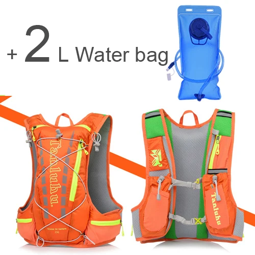 Женский рюкзак для бега, держатель для бутылки воды, водонепроницаемый, для телефона, для путешествий, поясная сумка, для бега, для спорта, марафона, гидратация, Сумка для кемпинга - Цвет: Оранжевый