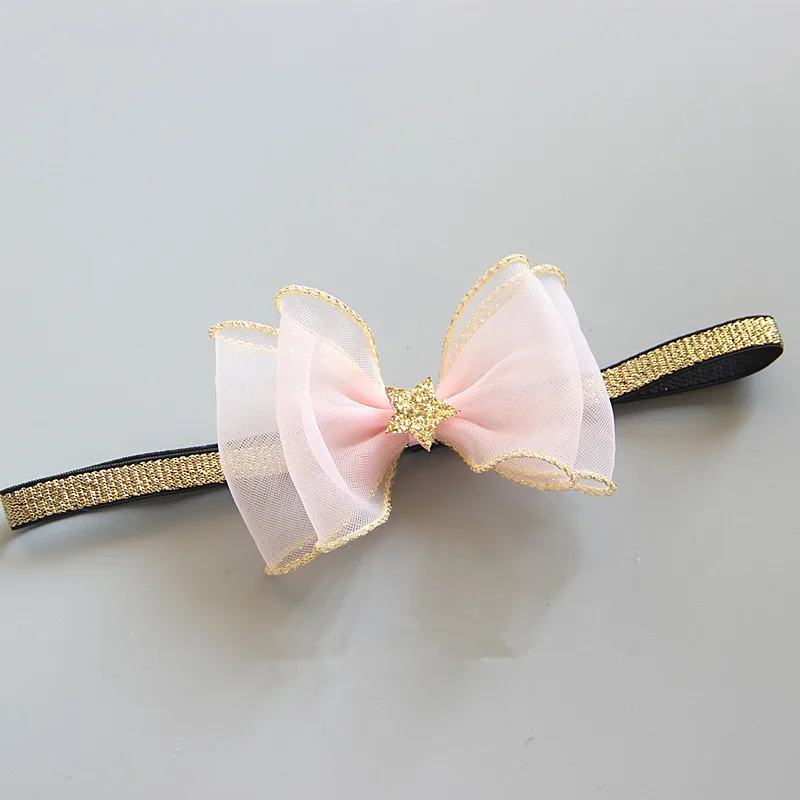 

Модные милые блестящие повязки на голову с бантом в виде звезд, 15 шт., однотонные сетчатые мягкие повязки на голову с бантом, аксессуары для волос в стиле принцессы