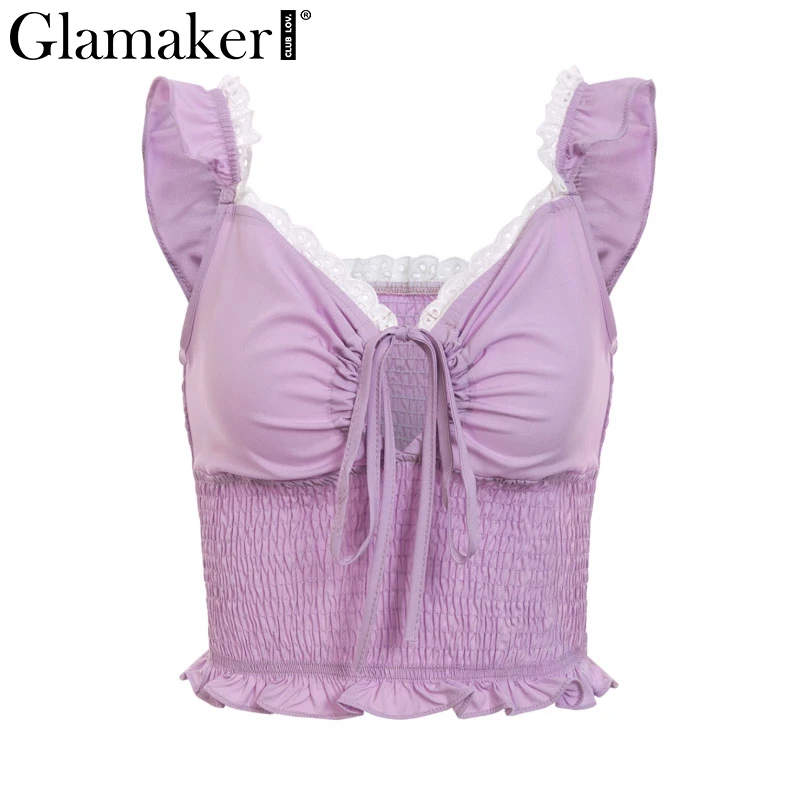 Glamaker сексуальный укороченный топ с v образным вырезом Женский облегающий клубный