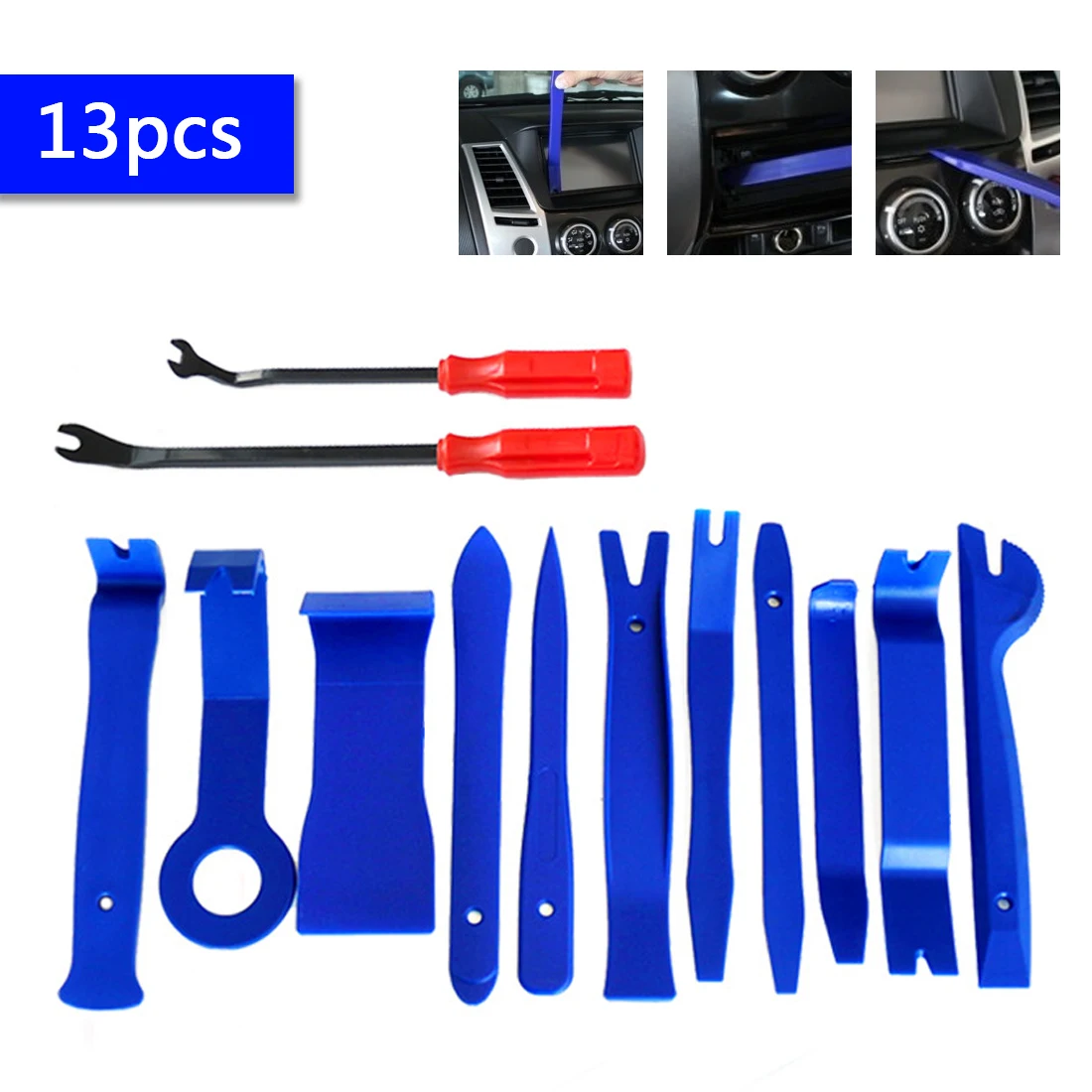 Car Repair Tool 13pcs Pry Disassembly Tool Interior Door Clip Panel ... - Car Repair Tool 13pcs Pry Disassembly Tool Interior Door Clip Panel Trim DashboarD Removal Tool Auto