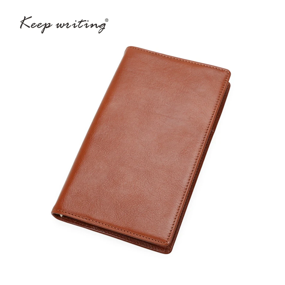 A6 Genuine Leather Notebook 45 Sheets 100 Gsm Paper Lined Pages